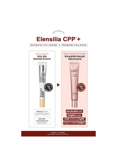 Elensılıa Premium Kolajen Elensilia 3. Nesil Göz Kremi Elensilia CPP Premium Collagen Peptide Eye Cream 30ml