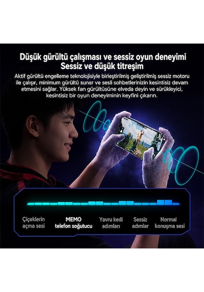 Memo Cx26 Ultra 30w Manyetik Telefon Soğutucu Rgb Magsafe Mobil Oyun Soğutucusu Yapay Zeka Destekli