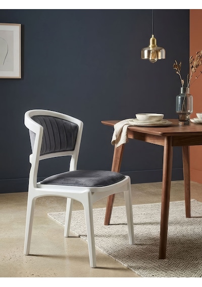 Kensington İskandinav Ahşap Sandalye Beyaz