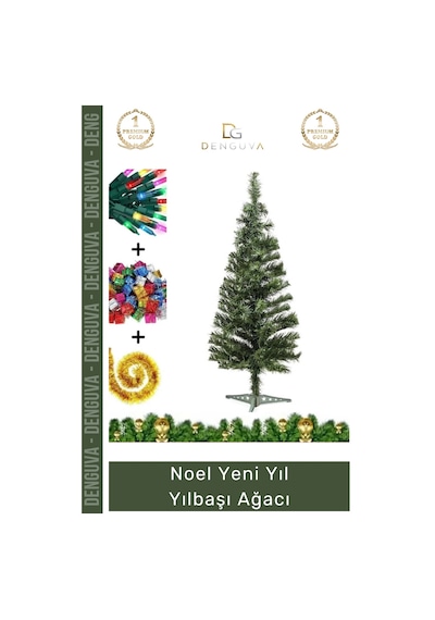 Noelpaketi Lüks Yılbaşı Çam Ağacı Sık Dallı Kaliteli Ev Ofis Dekorasyon Noel Paketi 110 Cm 110 Dal Standart