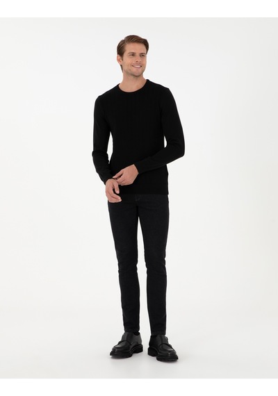 Pierre Cardin Erkek Siyah Kazak /triko 50300499-vr046 Siyah