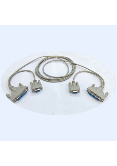 Lpt 25pin+9 Pin Com Seri Port Kablo 2 Ucu Lpt+rs232 Kablo 3m