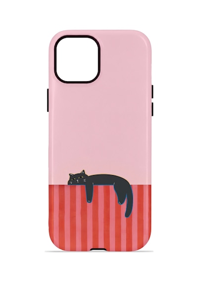Apple iPhone Uyumlu 13 Vorian Çift Katmanlı Magsafe Kılıf Lazy Cat Sunset