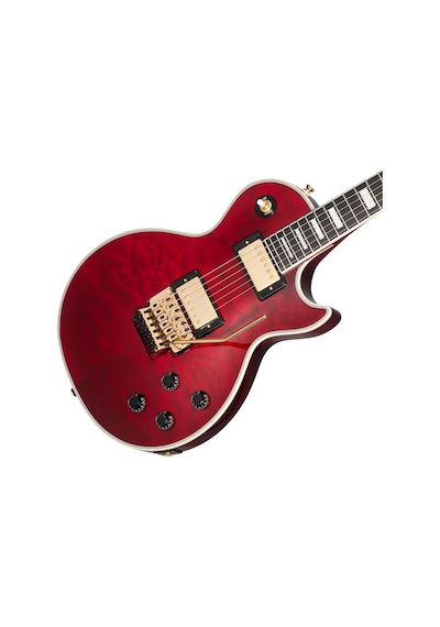 Epiphone Alex Lifeson Les Paul Custom Axcess Elektro Gitar Ruby