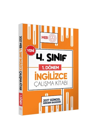 2027 MEB ÖDM İlkokul 4.Sınıf İNGİLİZCE 1.DÖNEM Çalışma Kitabı Alıştırmalı/Soru Bankası BASKI ÜCRETİ