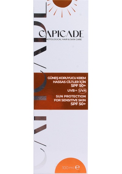 Capicade SPF 50+ Hassas Ciltler İçin Koruyucu Güneş Kremi 100 ML