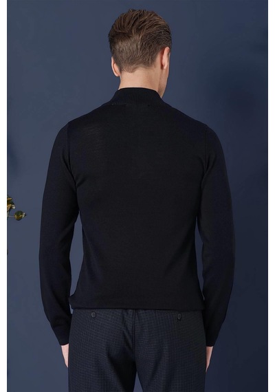 Efor Tr 861 Slim Fit Lacivert Klasik Triko Lacivert