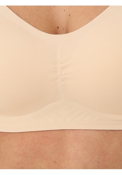 Alya Underwear Kadın Dikişsiz Sütyen Çıkarılabilir Yuvarlak Kaplı Lazer Kesim Görünmez Sütyen Siyah Ten Rengi
