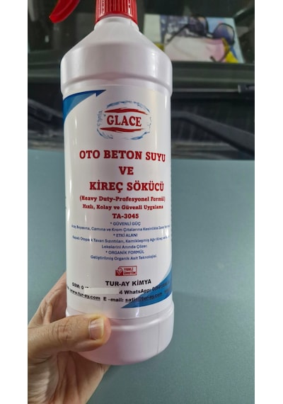 Ta-3045 Su Lekesi Ve Kireç Premium Oto & Ev Beton Suyu Ve Kireç Sökücü 1000 Ml 1 Litre Kireç Ve Su Lekesi Temizleyici - Parlak Yüzey Ve Camlar İçin Güçlü Formül