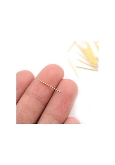 Pogo Pin P50-B1 100 Adet Set Altın Kaplama Yaylı Test Probu Pim 3A 0.5mm