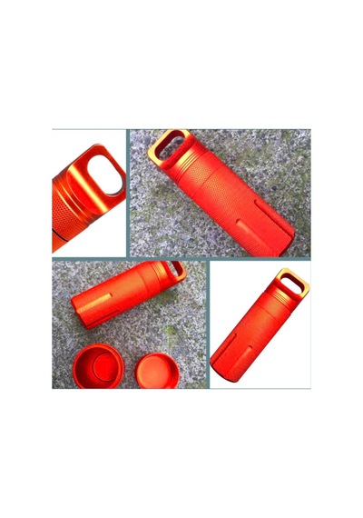 Omeniv Alüminyum Tüp İlaç Kibrit Anahtar Kamp Outdoor Anahtarlık Çok Renkli