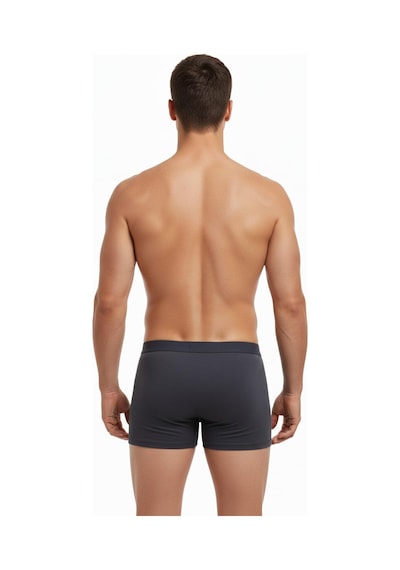 İki Yıldız Erkek Likralı Boxer Düz Renk Bgl-st05007 Füme
