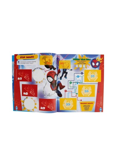 Lisanslı Spidey Mega Başlangıç Paketi Album+10 Paket 50 Stickers Çıkartma