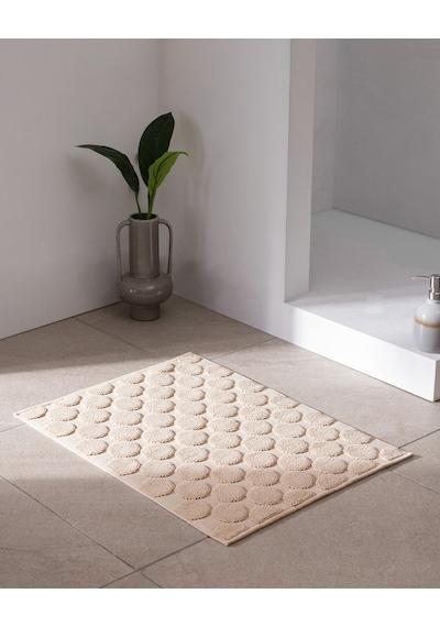 Madame Coco Haroux %100 Pamuk Ayak Havlusu - Bej - 50x70 Cm 8684427204993 Ekru