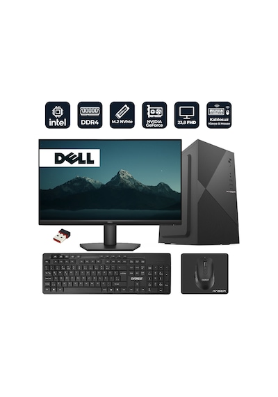 Xaser Officepro D24 Intel Core İ5-14400f 8gb Ram 256gb M.2 Nvme Ssd 2gb Gt610 23.8" Dell Monitörlü Masaüstü Ofis Bilgisayarı Diğer