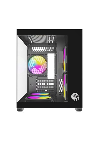 Strong Shadow Siyah V2 5x 120mm RGB mATX Akvaryum Gaming Bilgisayar Kasası (Powersız)