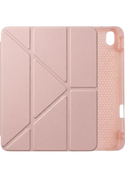 Ps Apple Uyumlu iPad A16 / 10.9 10. Nesil Tri Folding Standlı Kılıf - Pembe Kapaklı Kılıf