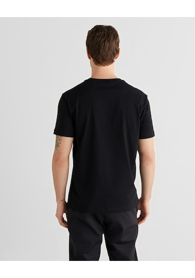 Gant Erkek Bisiklet Yaka Logolu T-shirt Siyah