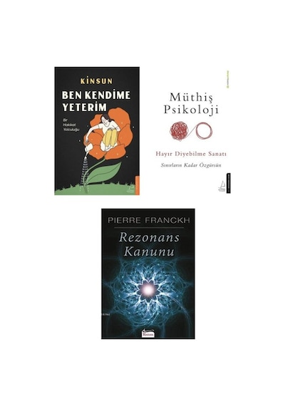 Ben Kendime Yeterim + Muthis Psikoloji + Rezonans Kanunu 3 Set