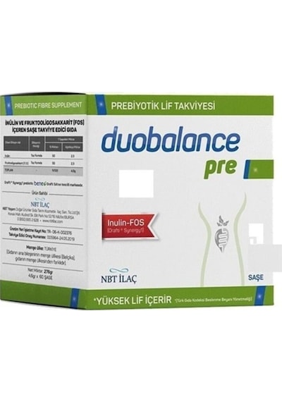 Nbt Duobalance Pre Prebiyotik Lif Içeren Saşe 30 Lu