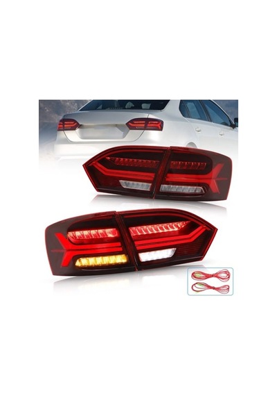 Vw Jetta Mk6 İle Uyumlu Audı Dızayn Stop Füme 2011-2014