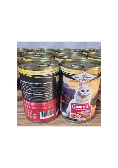 Parça Somon Etli Premıum Yaş Yetişkin Kedi Maması 2x400gr