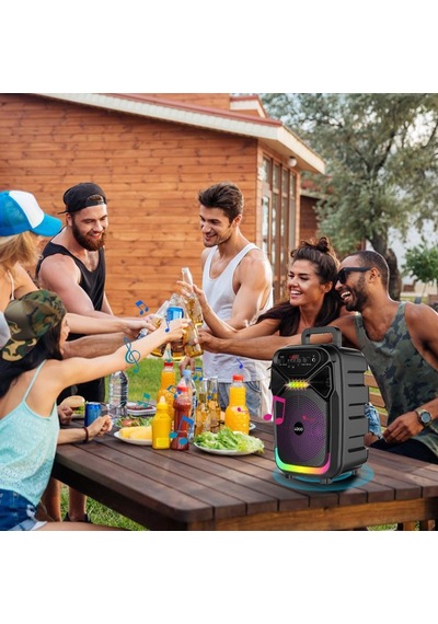 Concord Abs-8105 Fm Radyo/usb/mikrofonlu/kumandalı 8'' Taşınabilir Bluetooth Hoparlör