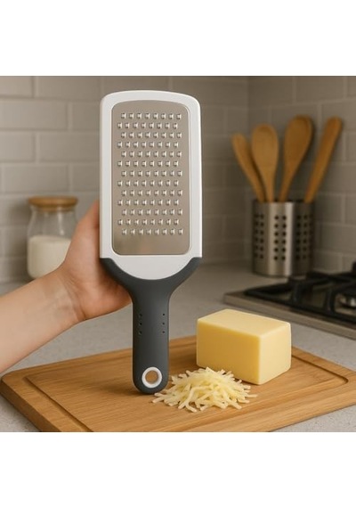 Paslanmaz Çelik Saplı Ergonomik El Rendesi Peynir, Sebze, Havuç, Patates, Meyve Ve Çok Amaçlı Mutfak Rendesi