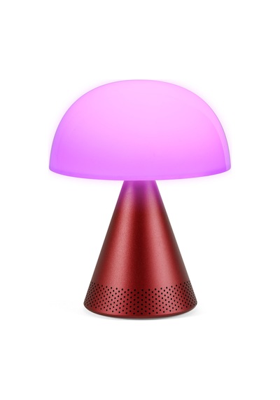 Lexon Mina L Led Lamba Ve Bluetooth Hoparlör Koyu Kırmızı Kırmızı