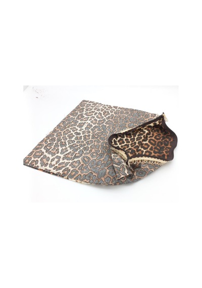 Çanta Aksesuar 45x45 Cm Dikilmiş Fermuarlı Astar Leopar