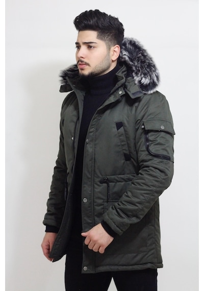 Bill Içi Kürklü Kapüşonlu Mont (476564682)