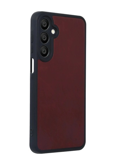 Durukar Samsung Galaxy M15 Kılıf Aras Deri Kapak - Bordo