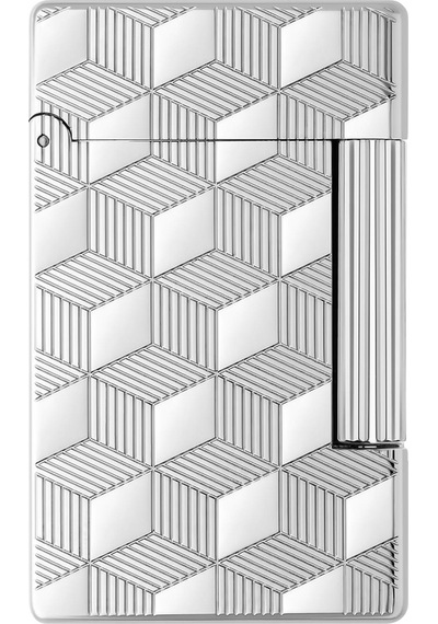 020840 St Dupont Inital Guilloche Silver Çakmak