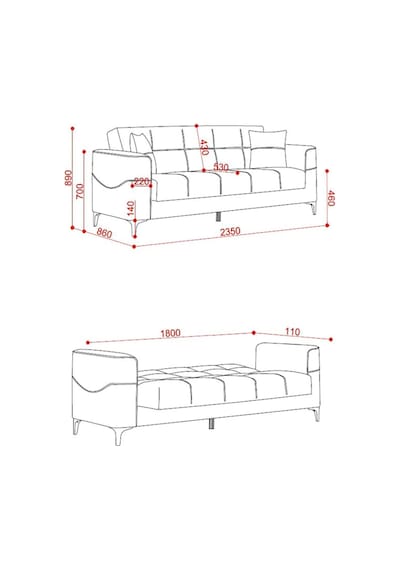 Kilim Mobilya Vogel Koltuk Takımı 3+3+1 Krem