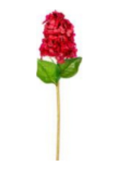 Yapay Çiçek Ortanca Islak Dokulu Kırmızı 70 Cm. Çok Renkli