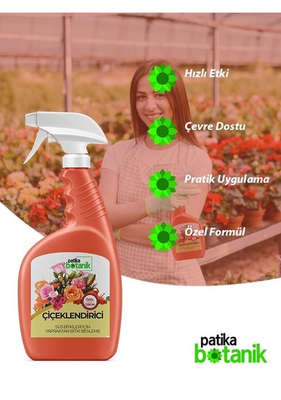1 Lt Çiçeklendirici- Süs Bitkileri İçin - Yapraktan 1 L