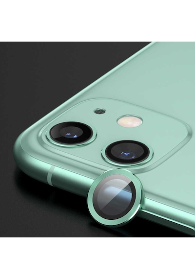 Ardemix Apple Uyumlu iPhone 12 Cl-07 Kamera Koruyucu-açık Yeşil Açık Yeşil