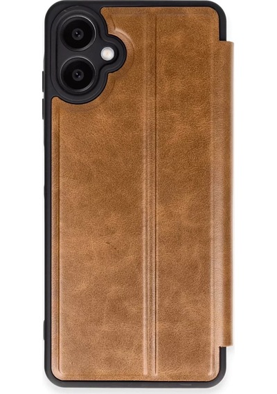 Newface Samsung Galaxy A06 Kılıf Flip Cover - Taba