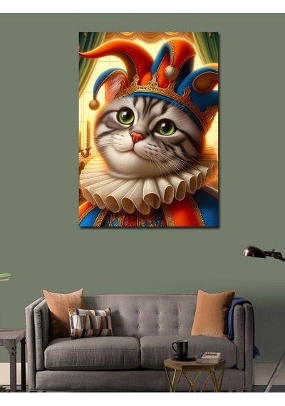 Kanvas Tablo Joker Kedi 70cmx100cm