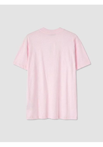 Lcw Modest Pembe Nakışlı %100 Pamuklu Kadın Tişört