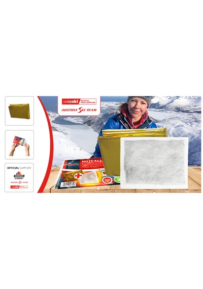 20 Saat Isıtıcılı Termal Battaniyeli Theheatcompany Notfall Paket Altın - Gümüş