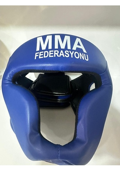 Mma Yanaklı Kask Kırmızı - Mavi