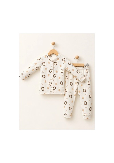 Cerenbebe Kız Çocuk Pijama Takımı Penguen Desenli Beyaz Cerenbebe Kız Çocuk Pijama Takımı Penguen Desenli Beyaz