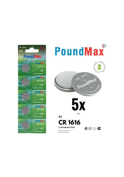 Lexroo 1616 Dl1616 3v Lityum Düğmeli Piller 5'li Paket