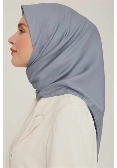 Armine Düz Twill Eşarp - Metalik Mavi 784 - İndigo 784