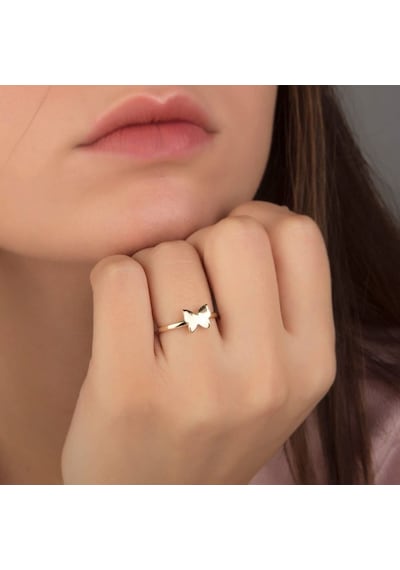 Kelebek Altın Yüzük 14K 377236779