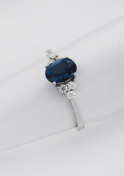 London Topaz Tektaş Pırlanta Yüzük Sarı