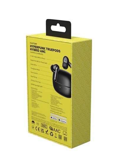 Hyperpunk Truepods Hybrid Anc Black Tws Bluetooth Gaming Kulakiçi Kulaklık Hta431 Diğer