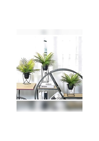 Yapay Çiçek Palmiye Demeti 9 Dallı Areka Yapay Bitki Salon Çiçeği 9 Yaprak 50cm Saksı Dahil Değildir Yeşil