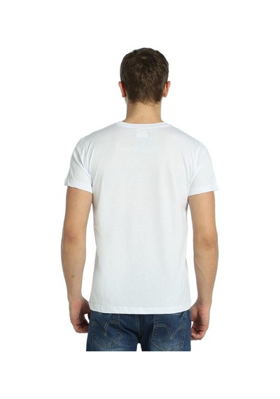Bant Giyim - Barcode Beyaz Erkek T-Shirt Tişört